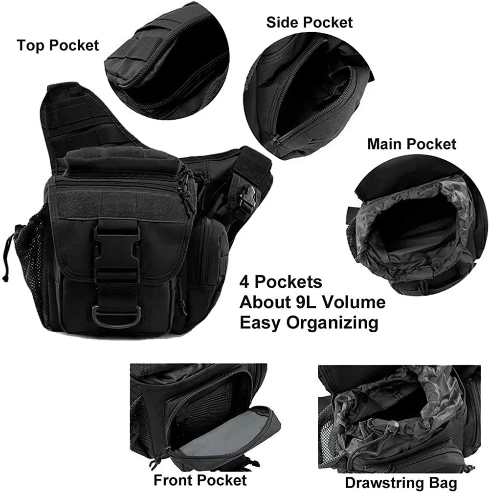 Men Tactical Shoulder Bag Sling Chest Pack