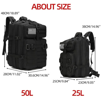 25L/50L Outdoor Sports Fitness Backpack