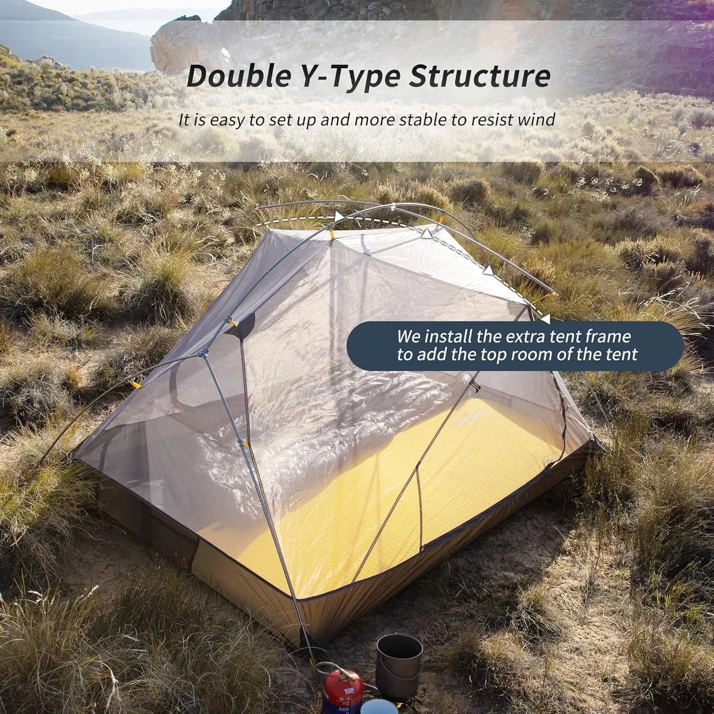 Naturehike Mongar Ultralight Tent 2 Person Waterproof PU3000mm