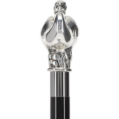 Luxury Silver 925R Walking Sticks and Canes Collection: Elegant Designs with Fritz Handles