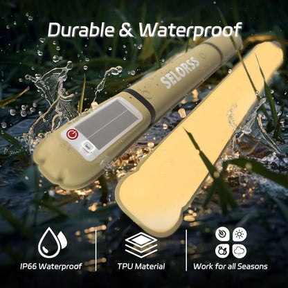 SELORSS Solar Camping Lantern 2000mAh,Folding Portable, Waterproof