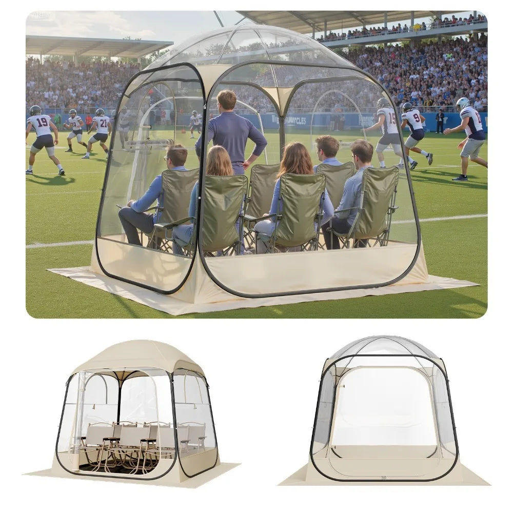 Pop Up Sports Bubble Tent 47x47 50x50 63x63 72x72 in Clear Weather Proof
