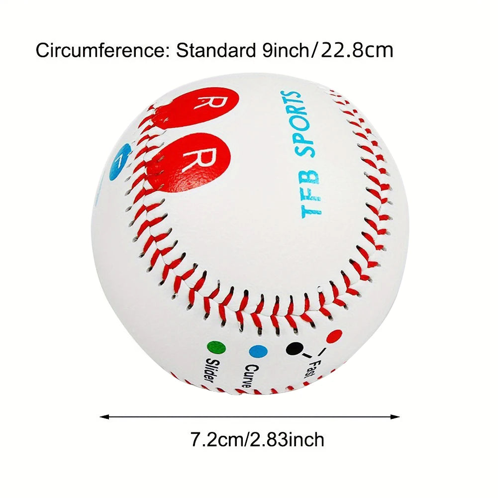 Pitch Training Baseball set with Finger Placement Markers.