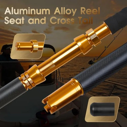 Offshore Trolling Rod Saltwater Big Game Boat Fishing Rod Heavy Duty