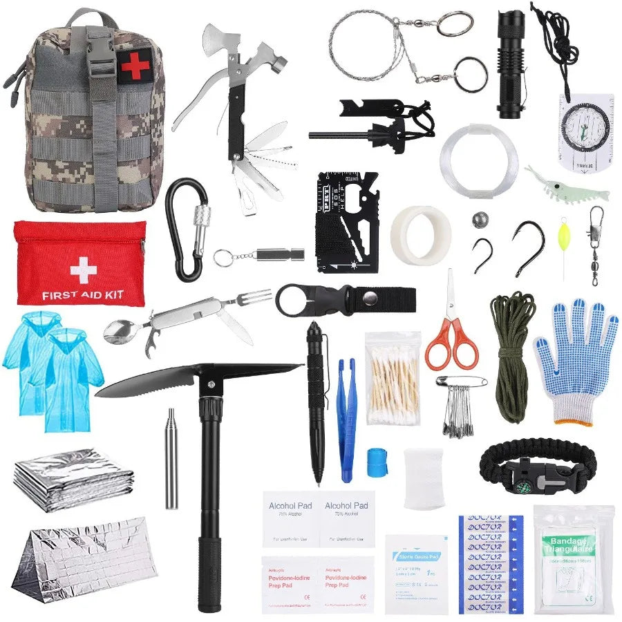 125Pcs Professional Emergency Survival Gear Kit