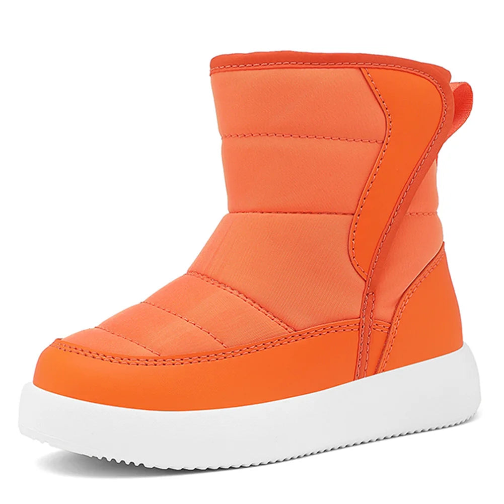 Boys Girls Toddler Snow Boots Waterproof Winter Boots Warm Fur Lined Winter Snow Boots for Outdoor