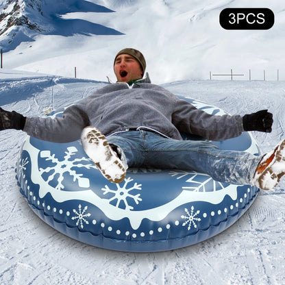 Three 40 inch Inflatable Snow Sleds