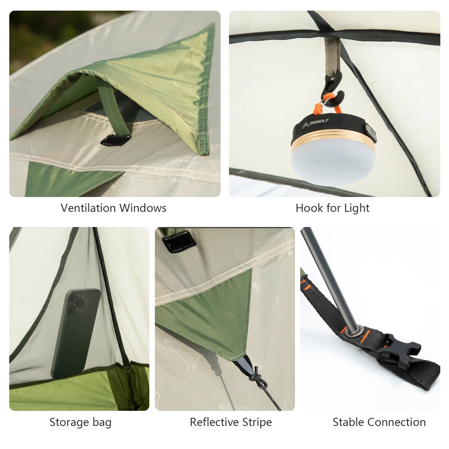 BISINNA Ultralight Outdoor Camping Tent 2 Person Double Layer