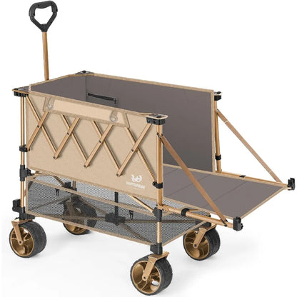 Double Decker Wagon Heavy Duty ,Foldable Large Beach Wagon