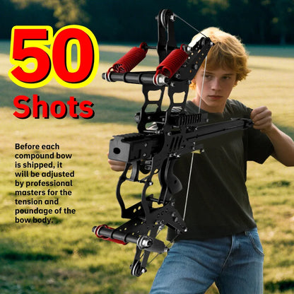 50-round multi-shot slingshot