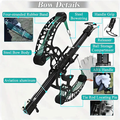 High Precision Mechanical Pulley, Composite Steel Ball Bow, Slingshot