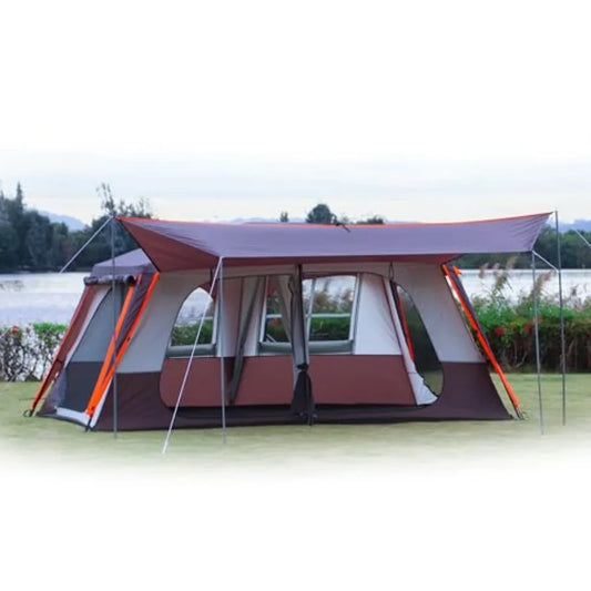 Extra Large Tent 12 Person A Awning Family Cabin