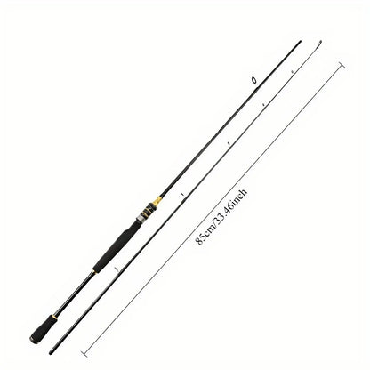 1PC 65" Lightweight High-Sensitivity Carbon Fiber Fishing Rod - Straight Handle Design for Fly & Drag Fishing