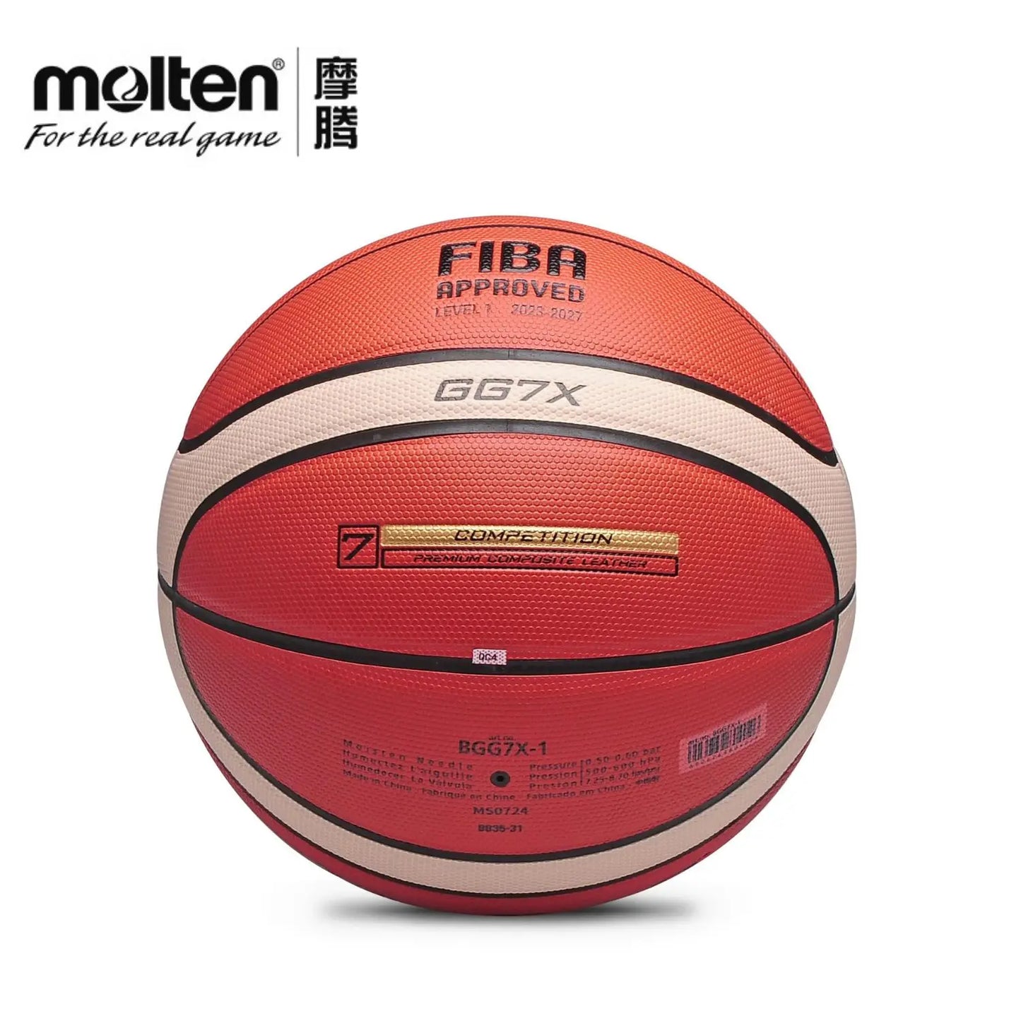 Molten GG6X GG7X Basketball Official Certification Competition