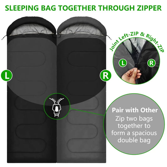 Camping Sleeping Bag Ultralight Waterproof