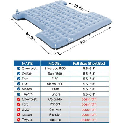 Upgraded Light Truck Bed Air Mattress