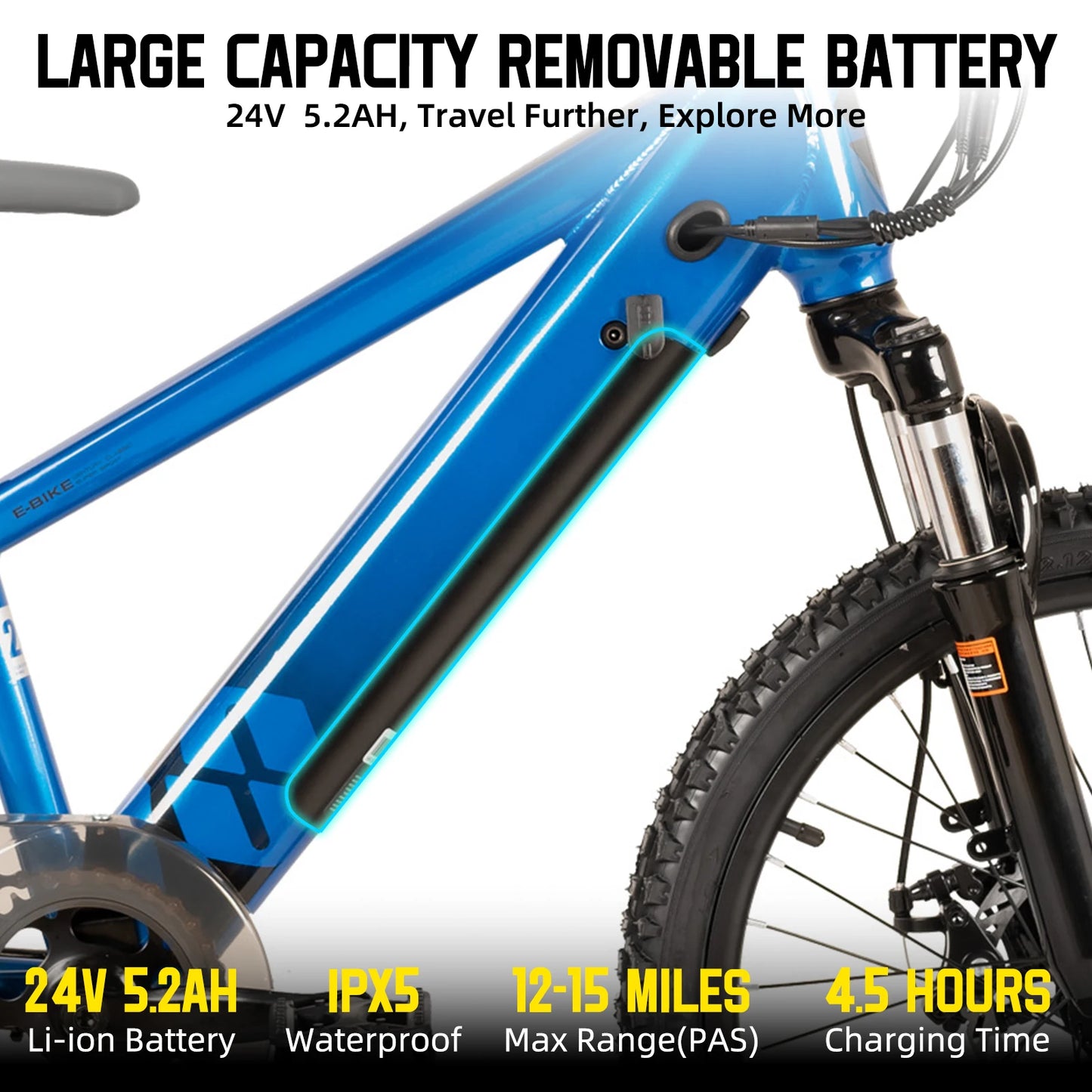 JOYSTAR Electric Bike for Kids Teens Ages 7+