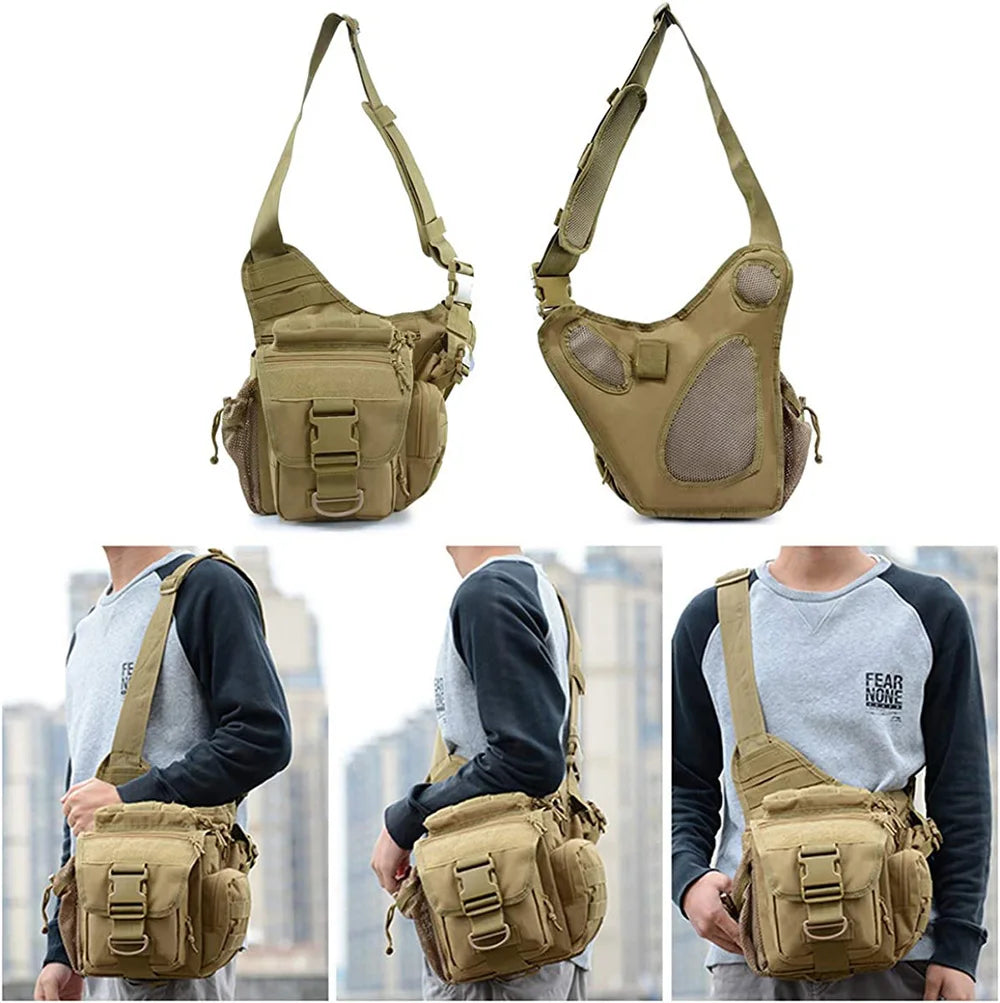 Men Tactical Shoulder Bag Sling Chest Pack