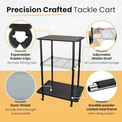 Portable Fishing Rod Holder Rack for Garage Storage