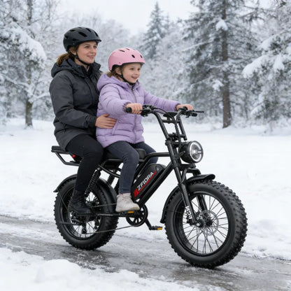 14 20 inch Electric fat bike 1000w 2000w 30-50MPH 30-60Miles Adjustable front brake