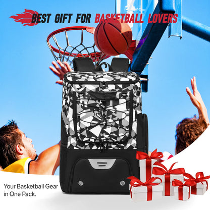 Basketball Backpack with Separate Ball holder & Shoes