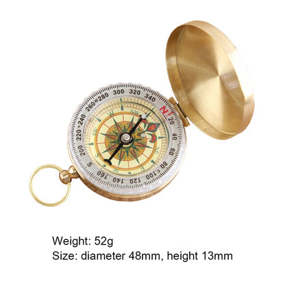 Outdoor Compass Pure Copper Multifunctional