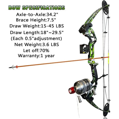 Bow fishing Bow Kit with Arrow