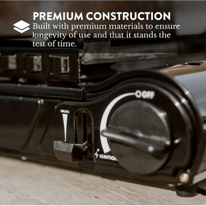 15000 BTU Propane or Butane Dual Fuel Portable Camping Stove