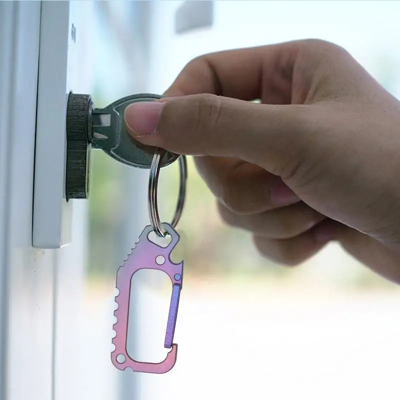 Titanium Carabiner Keychain Clip
