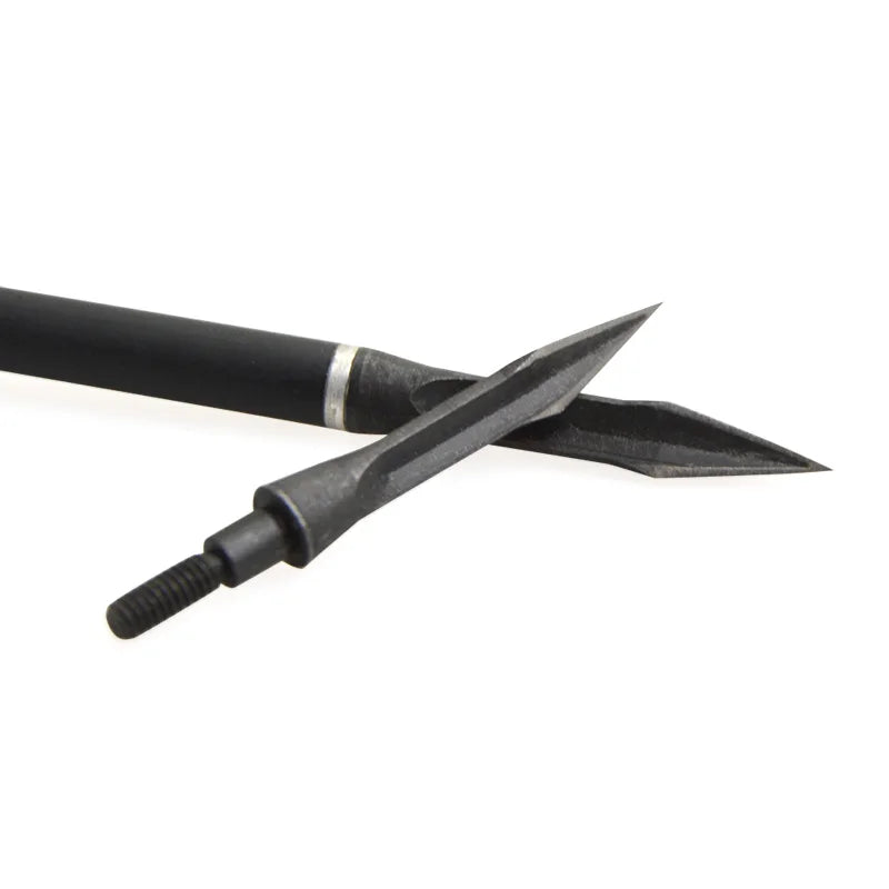 12pcs Hunting Arrowhead General Thread High Carbon Steel