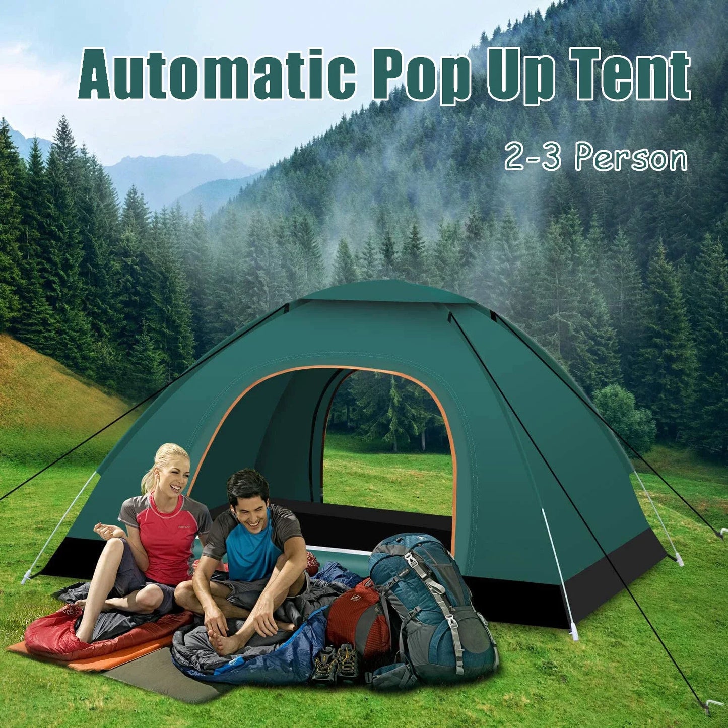 three person Pop Up Tent, Camping, Hiking
