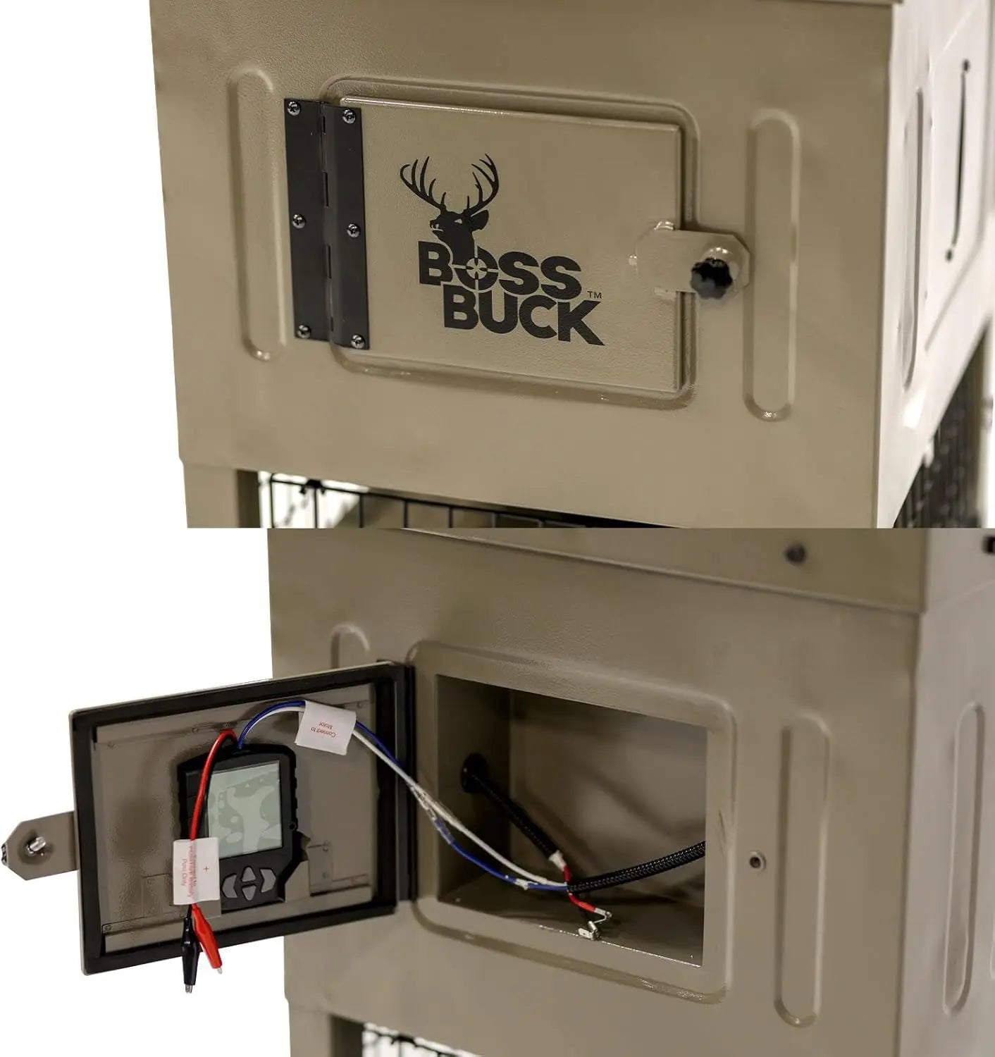 Boss Buck Stand & Fill Sled Feeder with Diverter Plate & Solar Panel