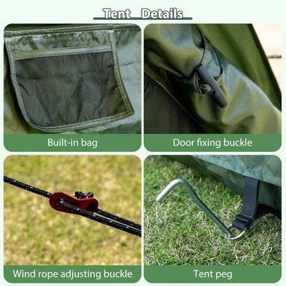 Inflatable Camping Tent with Hand Pump Waterproof Outdoor Blow up Tent 28 Person Ox 4 Season Glamping Air Tent Cabin House with