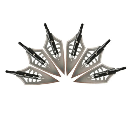 6X Blade Arrowhead 144Gr Hunting Broadhead Box Archery Screw-In Tip Point