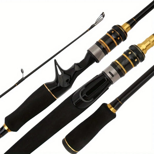 1PC 65" Lightweight High-Sensitivity Carbon Fiber Fishing Rod - Straight Handle Design for Fly & Drag Fishing
