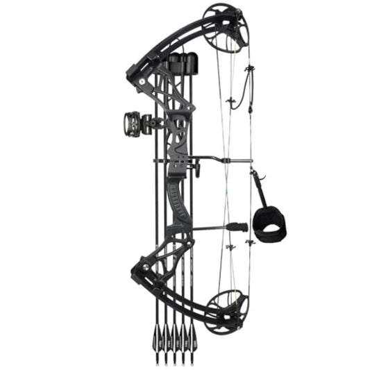 Lightweight Compound Bow Package Fully Adjustable for Adults and Teens, 23.531 Draw Length 070LBS Draw Weight Up to 320 FPS