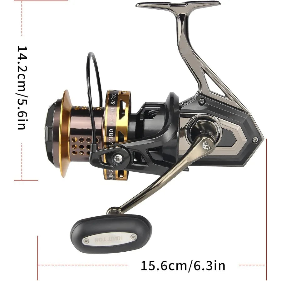8000 10000 12000 Big Game Surf Spinning Fishing Reel with 20KG Drag Power