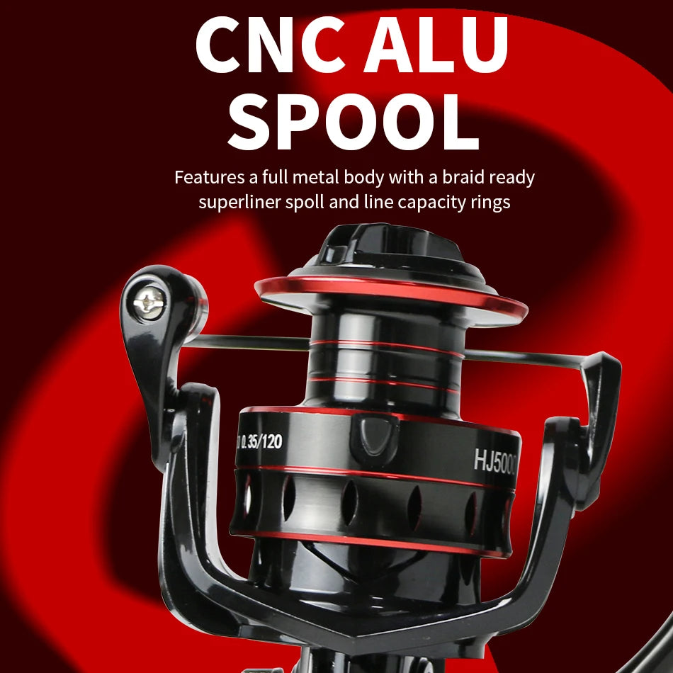 Fishing Reel Spinning Reel Metal Reel Cup 10KG Max Drag