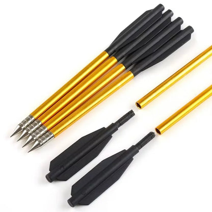12Pcs Shooting Arrow Crowwbow Outdoor Hunting Aluminum Tips