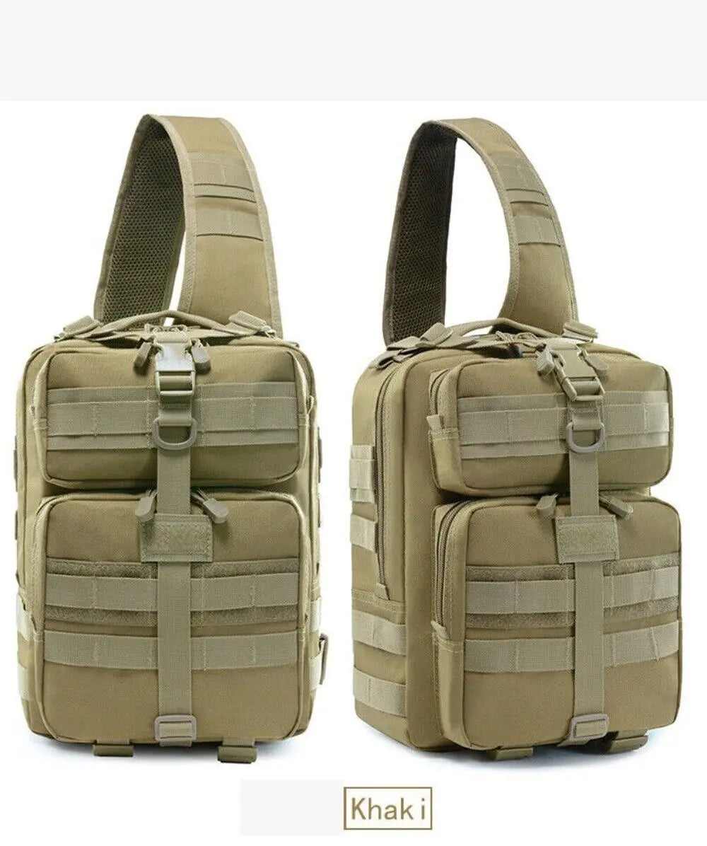 Mens Tactical Chest Bag Backpack