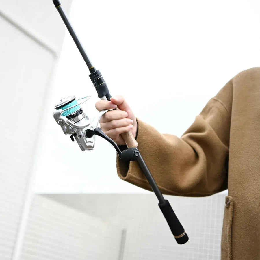 4Piece 7ft  Carbon Fiber Spinning Rod and Reel Combo.