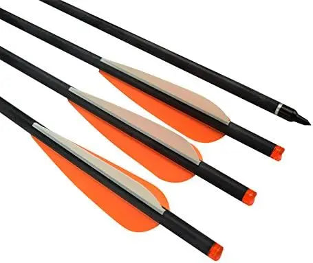 ARCHERY Crossbow Bolts Carbon Arrows for Target Hunting Outdoor Sport, 12 Pieces