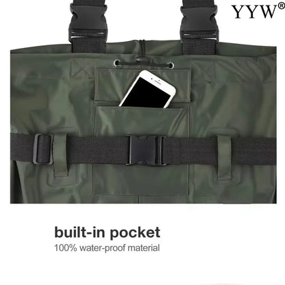 Waterproof Fishing Waders Pants Chest-Length