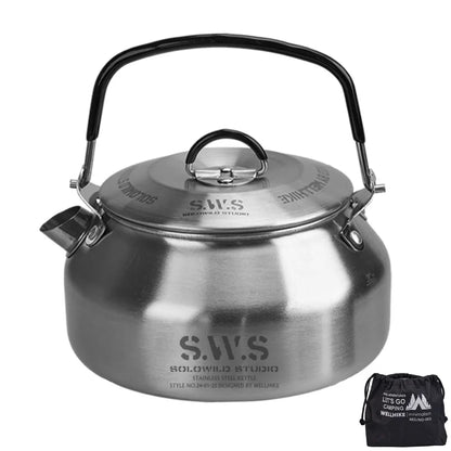 0.8L Outdoor Camping Water Kettle with Handle.