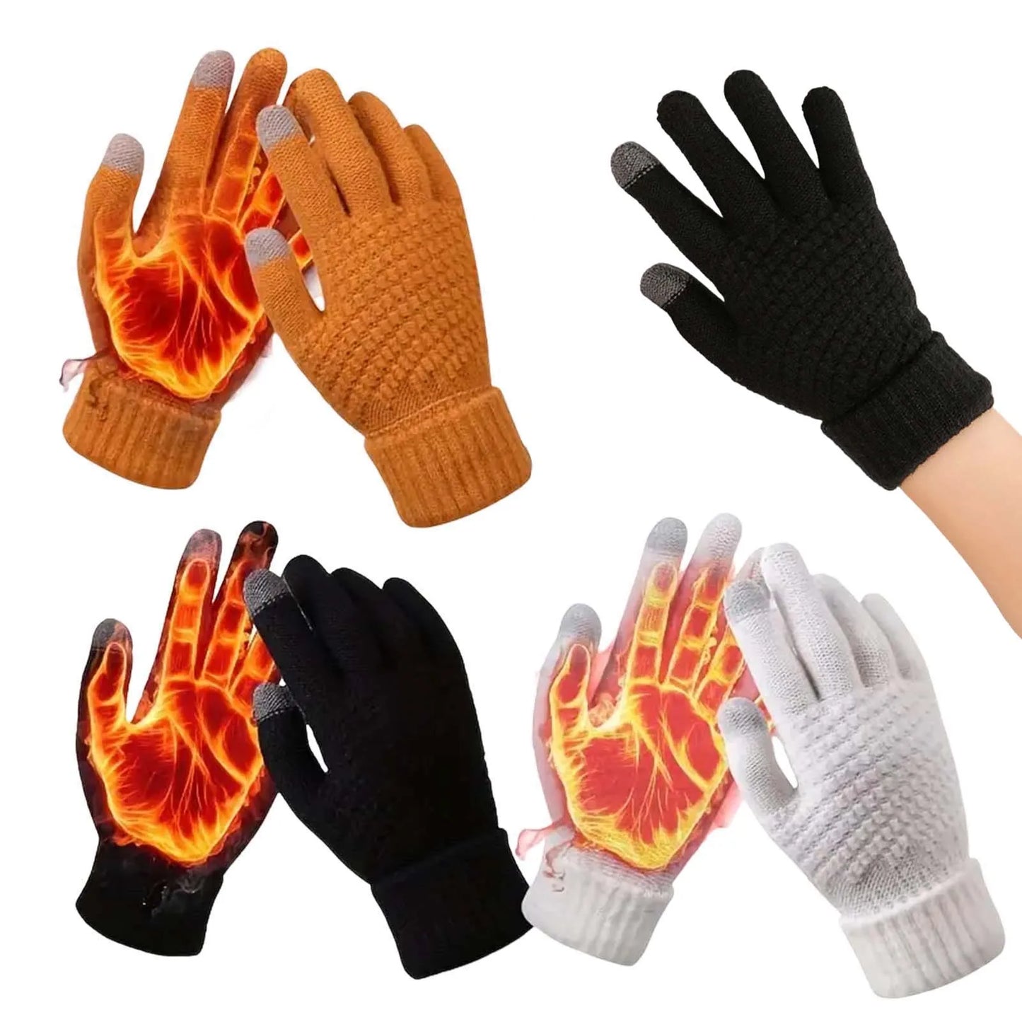 Touch Screen Cold Weather Gloves For Cycling Running Driving Hiking.