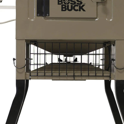 Boss Buck Stand & Fill Sled Feeder with Diverter Plate & Solar Panel
