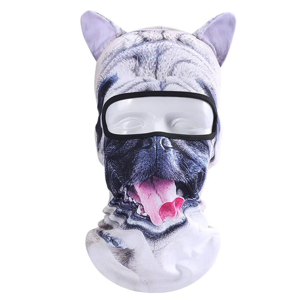 3D Animal Balaclava Ski Hats Party Cat Dog Funny mask.