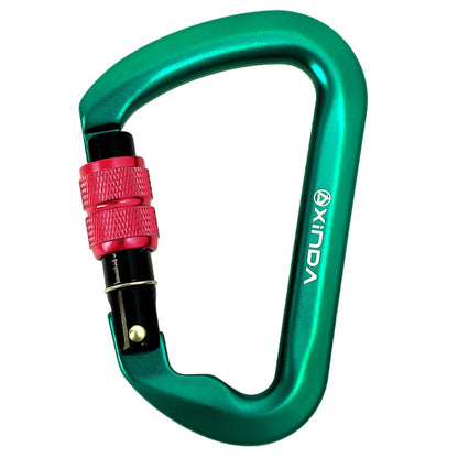 30kN Locking Carabiner Heavy Duty D-Shaped for Rock Climbing.