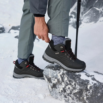 Wide Snow Boots Men'S Winter Boots -15℃ Thick, Warm