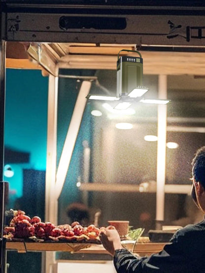 Solar Camping Lantern Foldable Camping Light, Waterproof ,Rechargeable Lantern